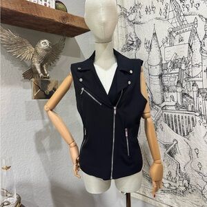 Calvin Klein Black Jacket with Silver Accents